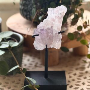 Amethist roos op standaard - optie 1